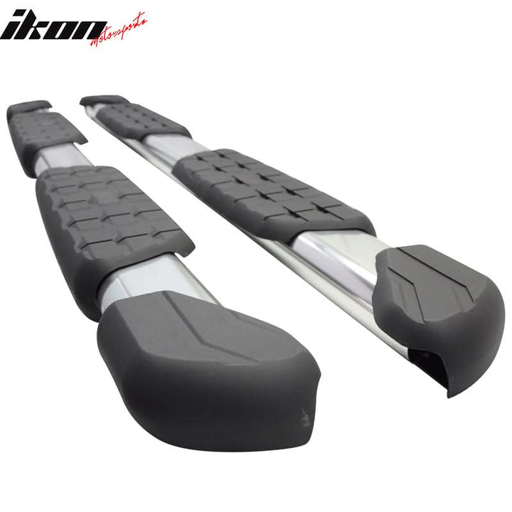 2007-2021 Toyota Tundra Double Cab OE Silver Running Boards Aluminum
