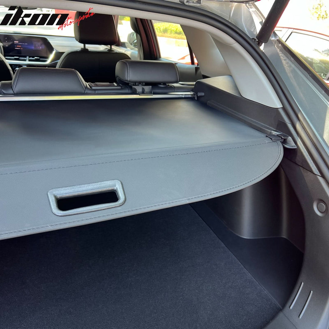 2024-2025 Chevrolet Trax Black Retractable Rear Trunk Cargo Cover Canv