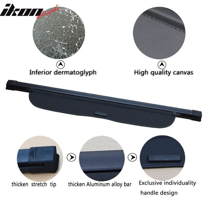 2012-2016 Honda CR-V OE Rear Luggage Cargo Cover Vinly Aluminum Rod
