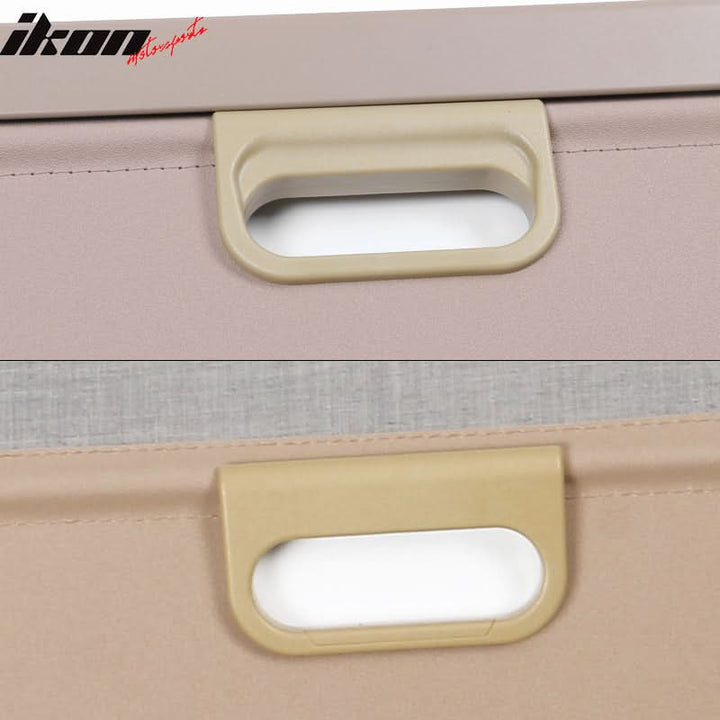 2011-2022 Grand Cherokee Rear Tonneau Cargo Cover Retractable Shade