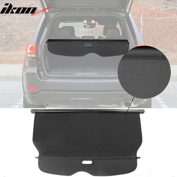 2011-2022 Grand Cherokee Rear Tonneau Cargo Cover Retractable Shade