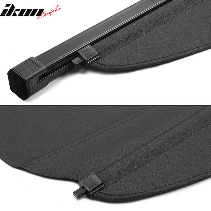 2017-2022 Kia Niro 4DR Black Rear Trunk Cargo Cover PVC Aluminum Rod