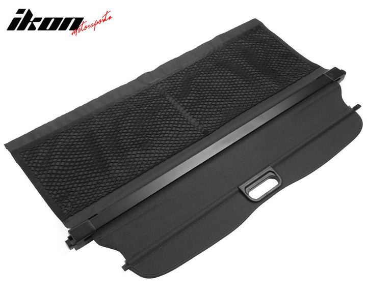 2016-2019 Smart EQ Fortwo 2DR Black Rear Cargo Cover PVC Aluminum Rod