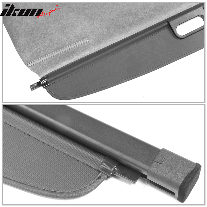 2019-2024 Toyota RAV4 & RAV4 Prime Black Cargo Cover Vinly Aluminum