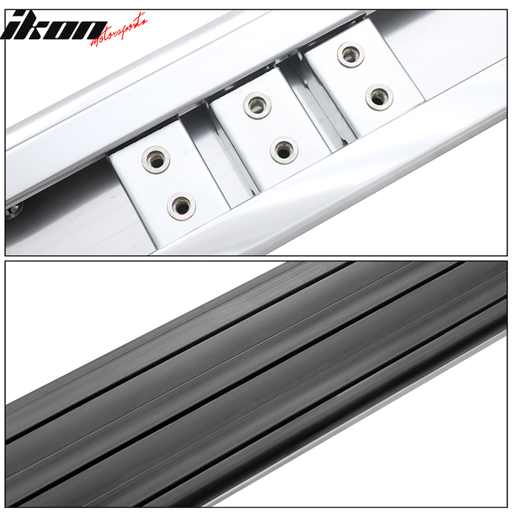 2016-2022 Honda Pilot V2 Style Black Chrome Running Board Aluminum ABS