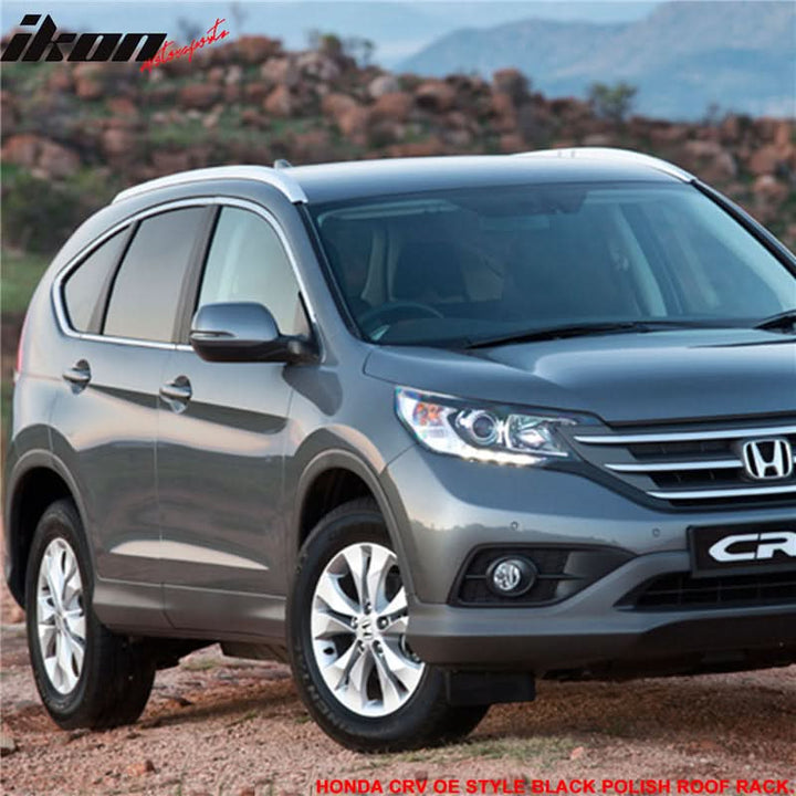 2012-2015 Honda CR-V OE Gloss Black Roof Rack Cross Bar ABS Plastic