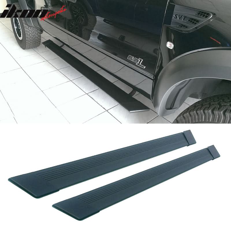 2007-2014 Sierra Double Cab Black Running Board Bracket Aluminum
