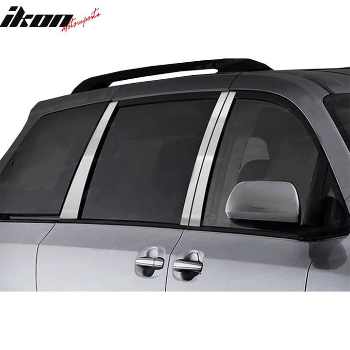 2011-2020 Toyota Sienna Pillar Posts Mirror Trim Stainless Steel 6PC