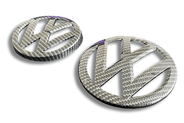 VW Golf 7 - Base, GTI, R - Carbon Fiber Look Emblem Set (2012-2017)