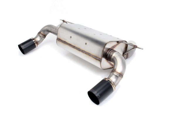Dinan Free Flow Axle-Back Exhaust - 2017-2021 BMW M240i Stainless Steel - Black Tips - F22/F23