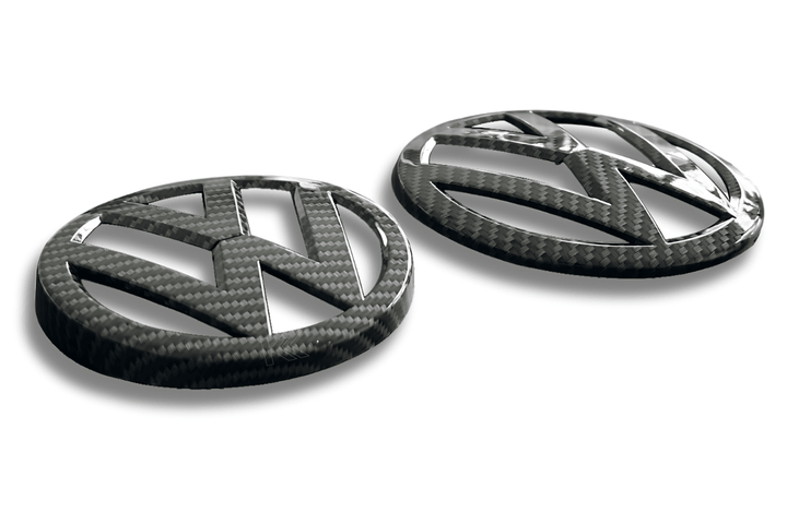 VW Golf 7 - Base, GTI, R - Carbon Fiber Look Emblem Set (2012-2017)