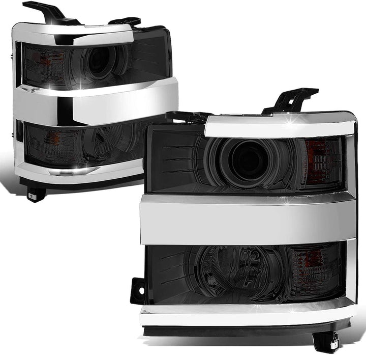 DNA Motoring HL-OH-034-CH-AM Headlight Assembly (Driver and Passenger Side)