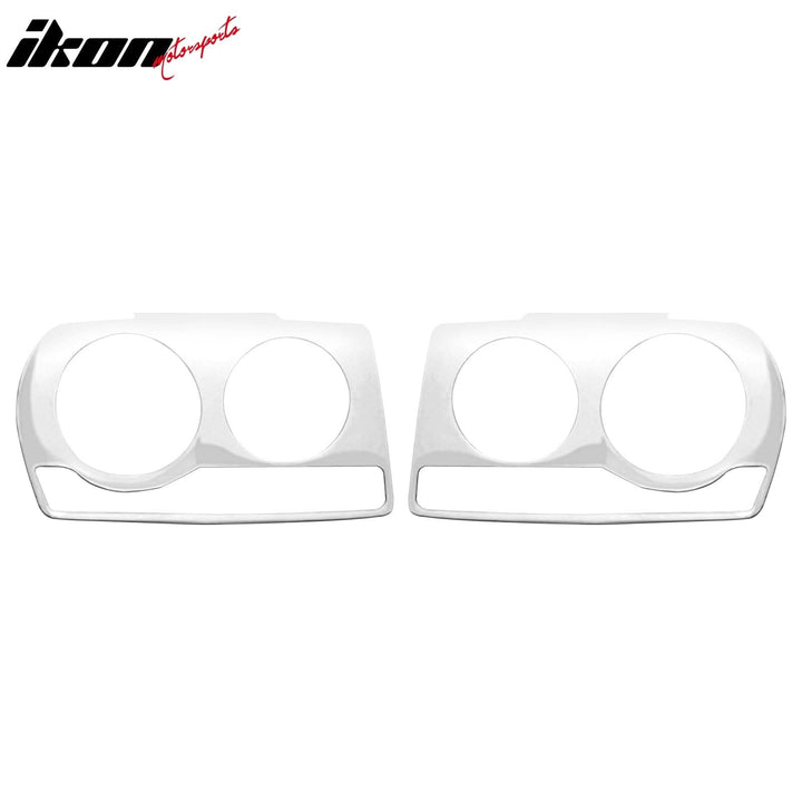 2005-2010 Chrysler 300 Headlight Bezels Cover Chrome Stainless Steel