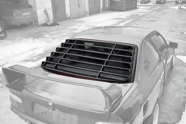 BMW E36 Coupe Series 3 Black Back Windshield Louvers (1992 - 1999)