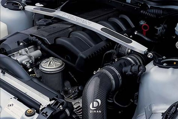Dinan Strut Tower Brace - 1992-2000 BMW 323i/325i/328i/M3/Z3 Front - Brushed Aluminum - E36/E37