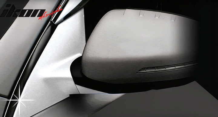 2011-2015 Kia Optima Rearview Mirror Cover Overlay Chrome ABS Pair