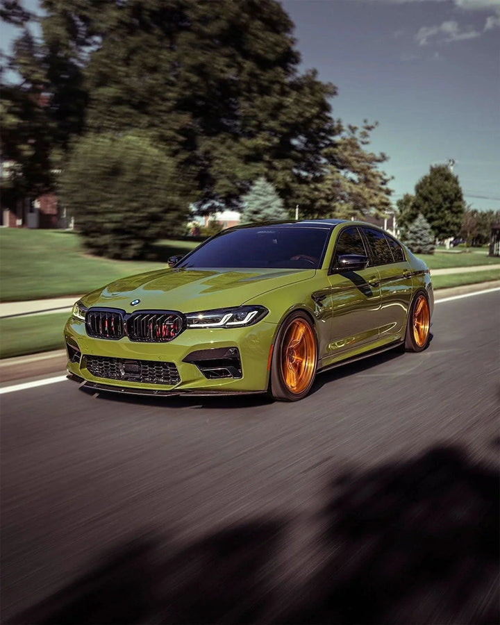 BMW 5 Series F90 M5 LCI ST Style Carbon Fiber Front Lip (2020+)