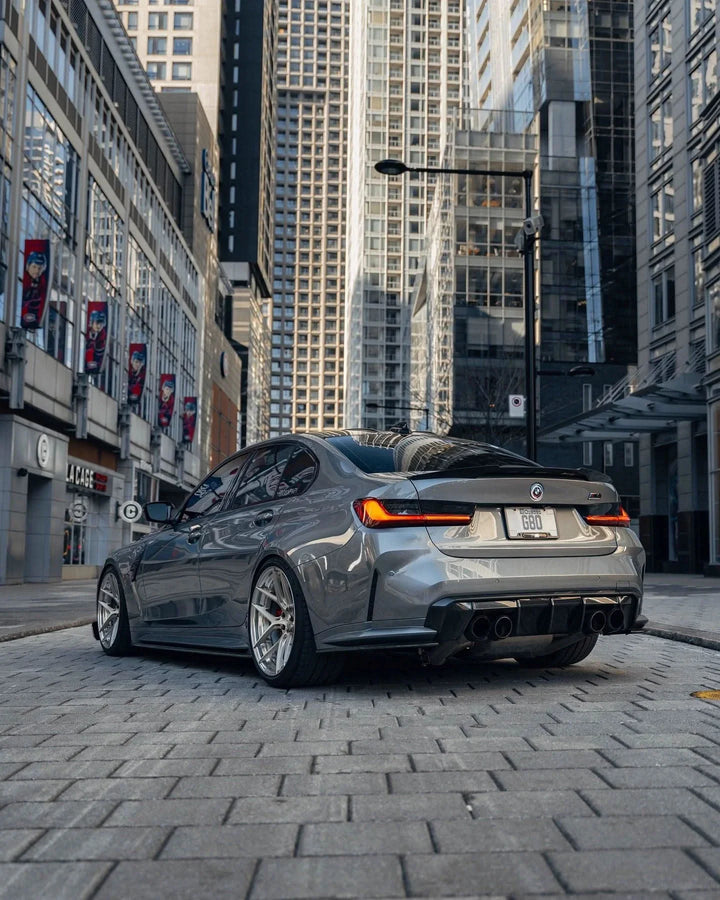 BMW 3 Series G80 M3 G82 G83 M4 Euro Version OE Style Carbon Fiber Rear Diffuser (2019 - 2024)