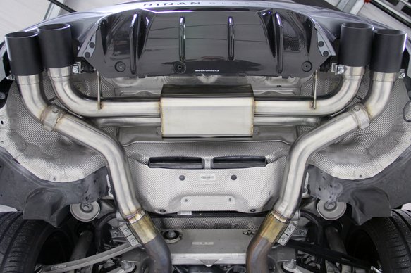 Dinan Free Flow Axle-Back Exhaust - 2018-2023 BMW M5 Stainless Steel - Polished Tips - F90
