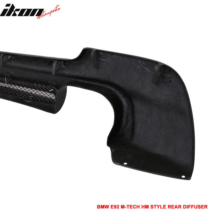 Fits 07-13 BMW 3-Series E92 MSport HM Rear Bumper Diffuser CF CF