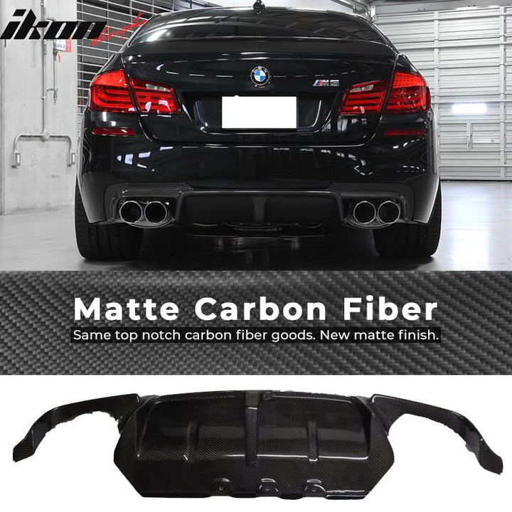 2012-2016 BMW F10 M5 3D Style Rear Bumper Lip Diffuser Carbon Fiber