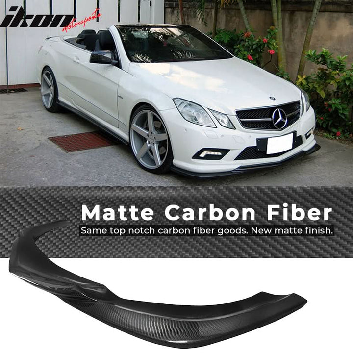 2009-2013 Benz W207 GH Style Front Bumper Lip Carbon Fiber