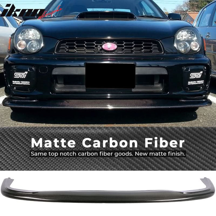 2001-2002 Subaru WRX STI DP Style Front Bumper Lip Carbon Fiber