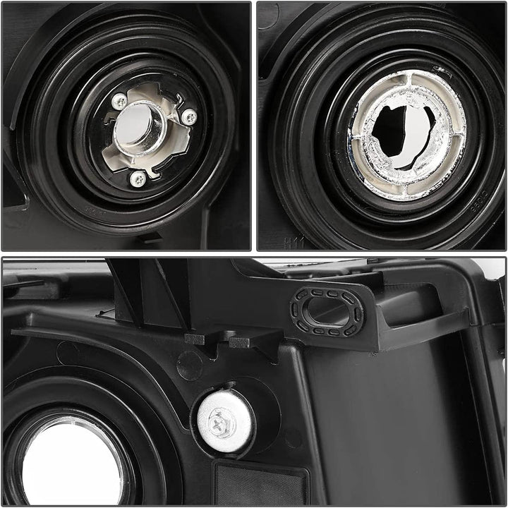 Dna Motoring Hlohcsil07cham Chrome Amber Headlights Compatible With 0713 Silverado 15002500 Hd 3500 1500
