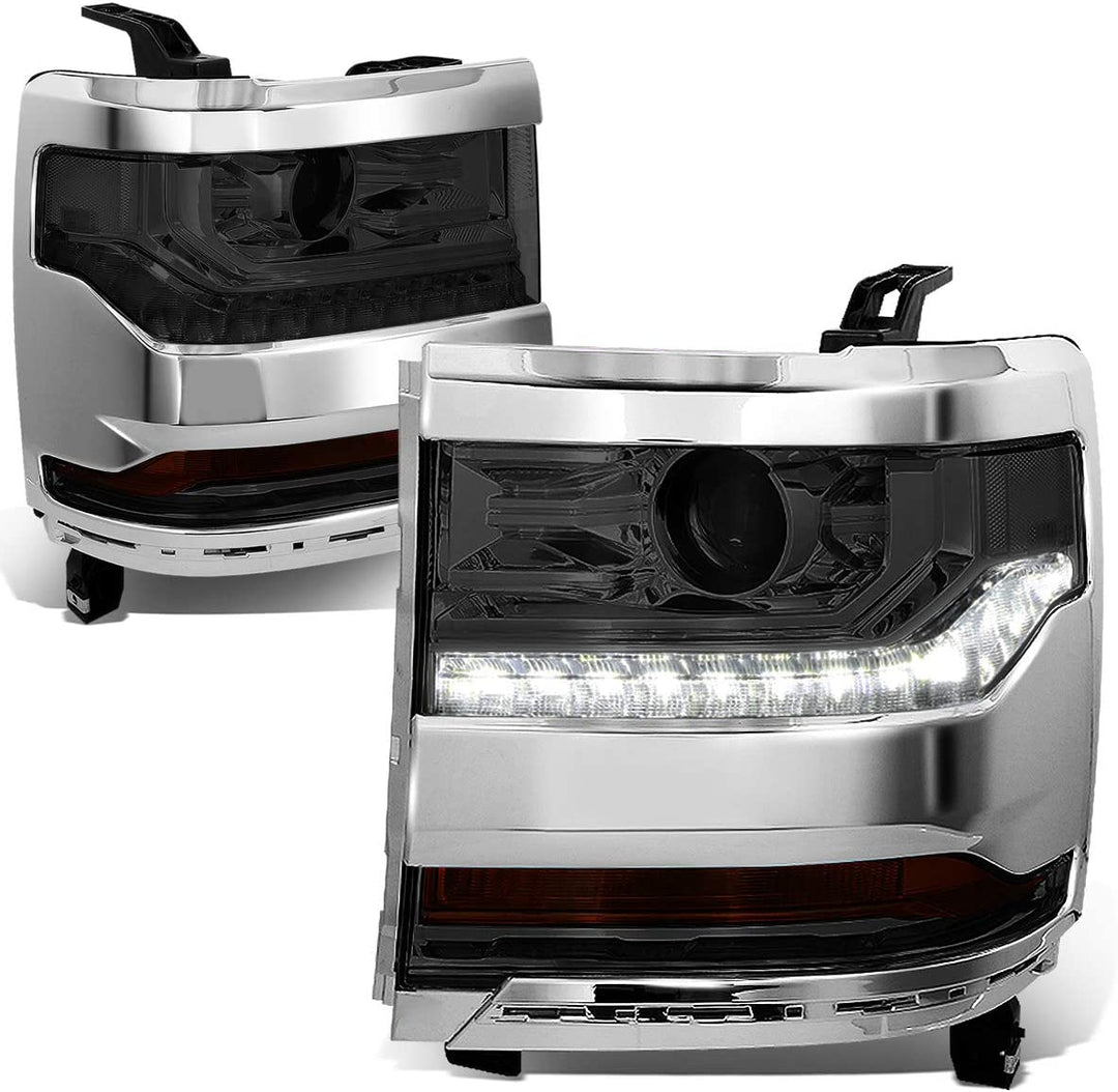 DNA Motoring HL-OH-034-CH-AM Headlight Assembly (Driver and Passenger Side)