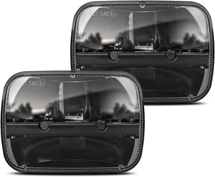 DNA MOTORING HL-OH-F1504-CH-AM Chrome Amber Headlights Replacement Compatible with 04-08 F-150/06-08 Mark LT