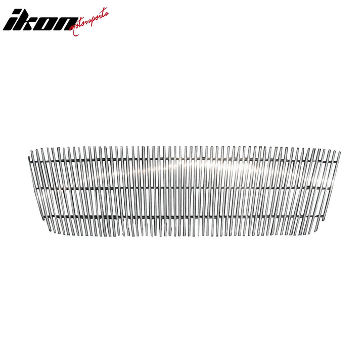 2004-2008 Ford F-150 Vertical Cutout Style Polished Silver Front Grile