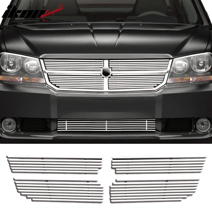 2008-2010 Dodge Avenger Billet Style Chrome Grille Stainless Steel