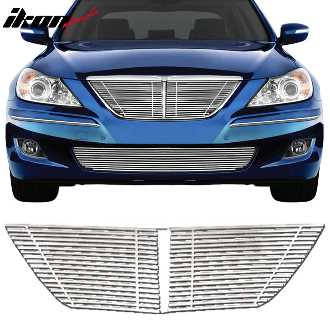 2009-2011 Hyundai Genesis Billet Chrome Front Grille Stainless Steel