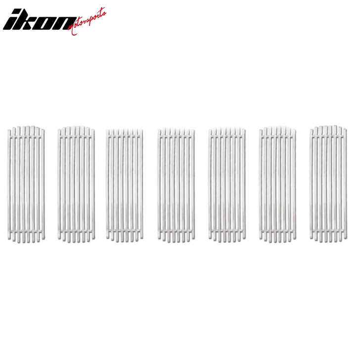 2007-2010 Jeep Compass Billet Style Upper Grill Insert Stainless Steel