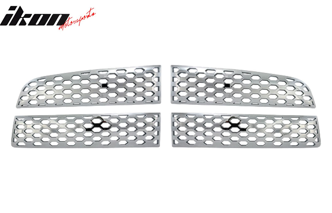 2009-2012 Dodge Ram Chrome Front Bumper Hood Upper Insert Grille ABS