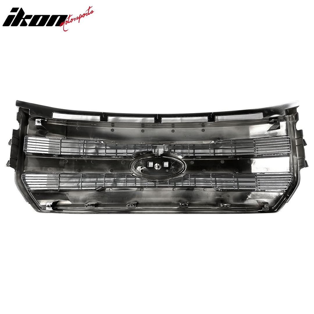 2015-2017 Ford F-150 Lariat / King Ranch Matte Chrome Front Grille ABS