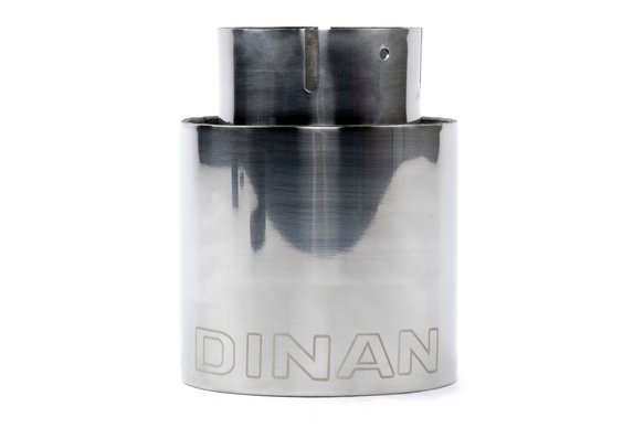 Dinan Double-Walled 4" Clamp-On Exhaust Tip (Polished) Polished - 4" Outlet, 3" Inlet