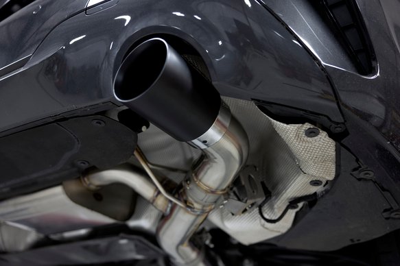 Dinan Valved Axle-Back Exhaust - 2019-2024 BMW 330i/430i Stainless Steel - Black Tips - G20/G22