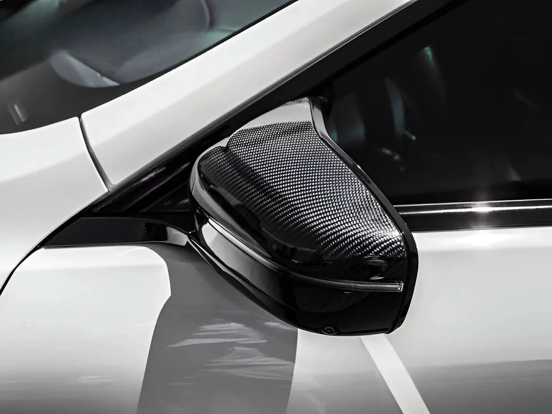 BMW 5 Series F90 M5 M Style Carbon Fiber Side Mirror Cover (2018+)