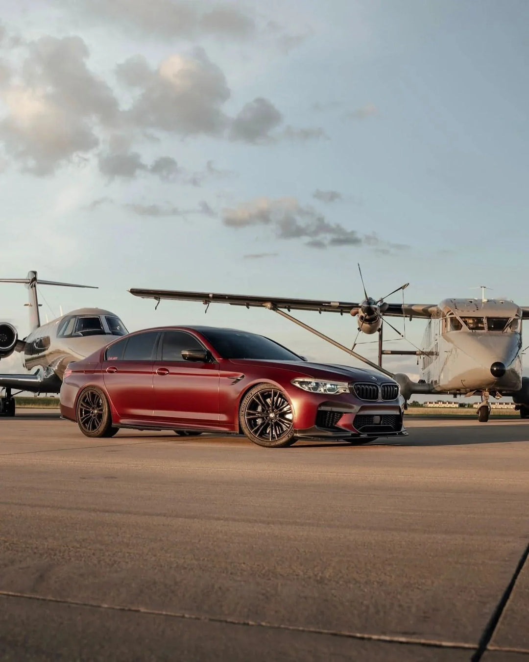 BMW 5 Series F90 M5 3D Style Carbon Fiber Front Lip (2018 +)