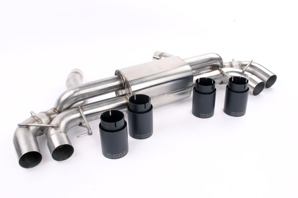 Dinan Free Flow Axle-Back Exhaust - 2018-2023 BMW M5 Stainless Steel - Black Tips - F90