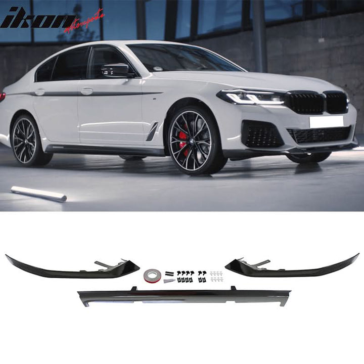 Fits 2021-2023 G30 G31 MP Type 2 Rear Diffuser+Front Bumper Lip+Side S