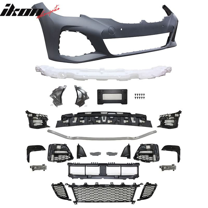 2019-2022 BMW 3 Series G20 M-Tech Black Front Rear Bumper Side Skirts
