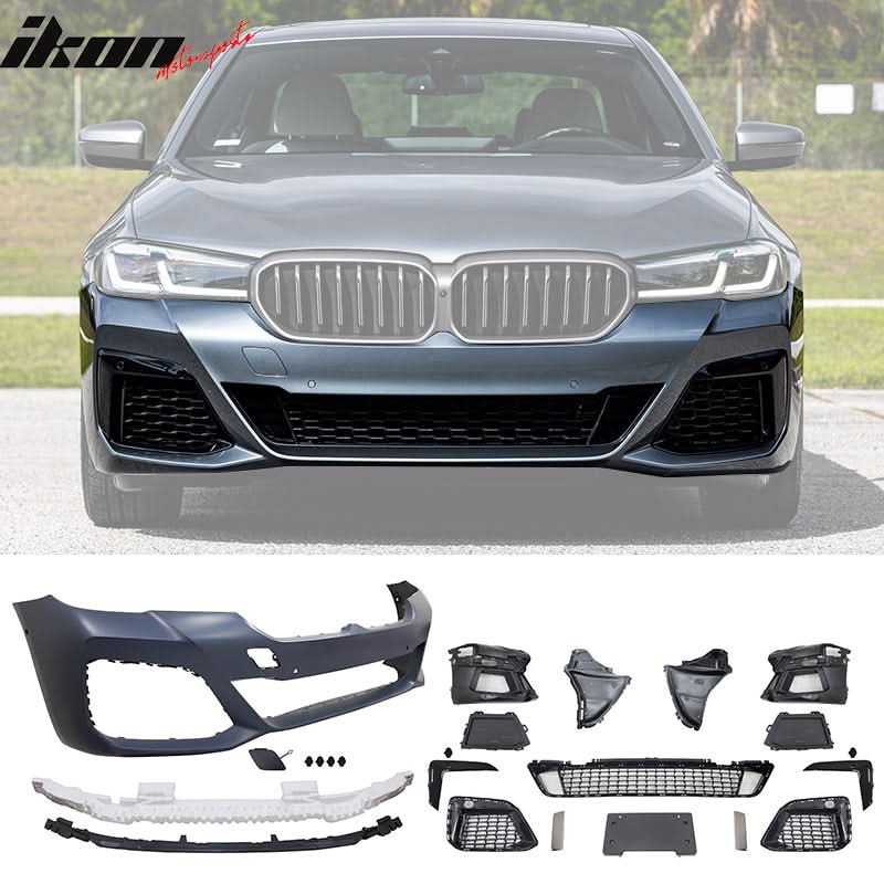 2021-2023 BMW G30 M550 Style MSport Front Rear Bumper Cover Side Skirt