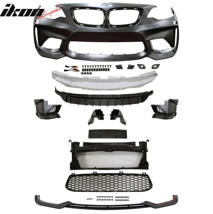 2014-2021 BMW F22 F23 2 Series PP Front Bumper Conversion + Front Lip