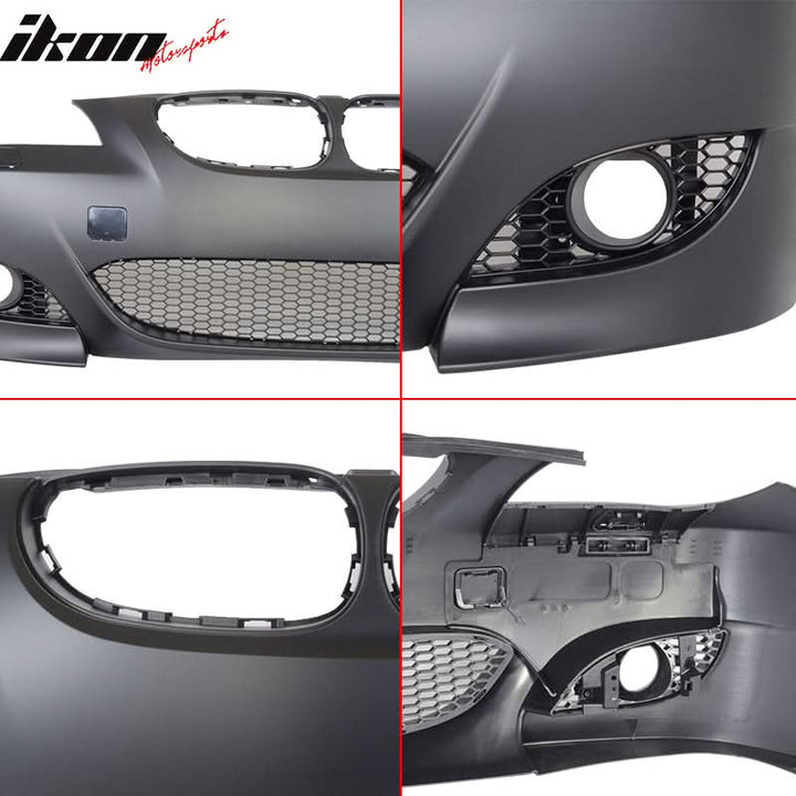 Fits 04-10 E60 E61 5-Series M5 Front Bumper Fog Cover-PP