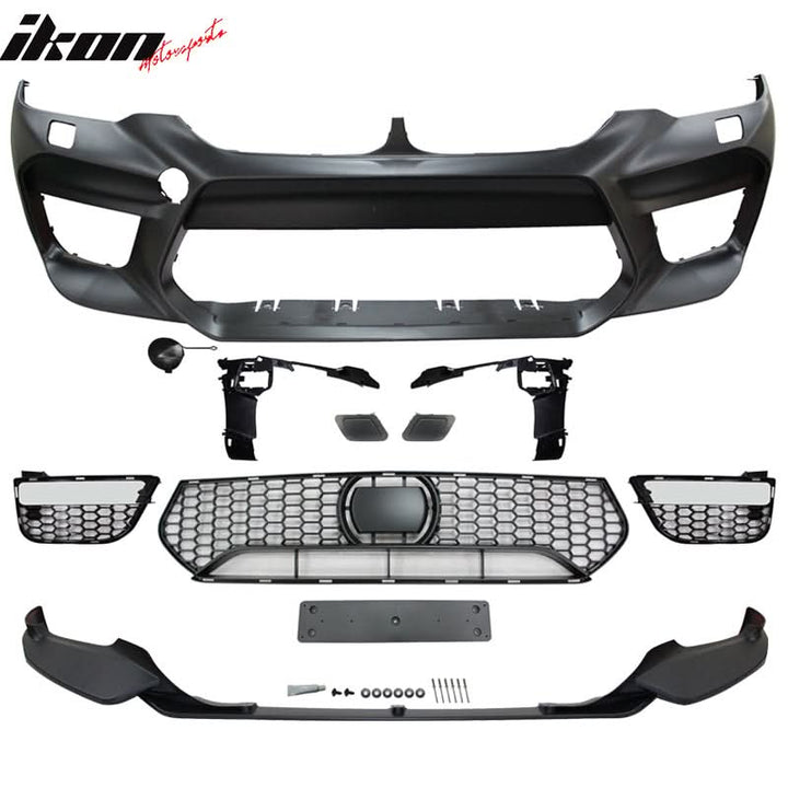 2017-2020 BMW G30 to M5 Style Front Rear Bumpers Side Skirts Fenders