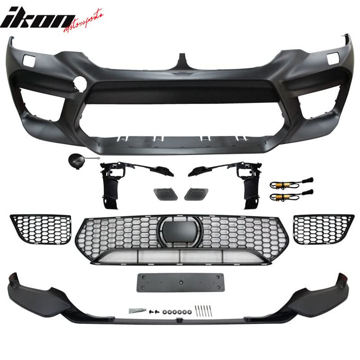 2017-2020 BMW G30 to M5 Style Front Rear Bumpers Side Skirts Fenders