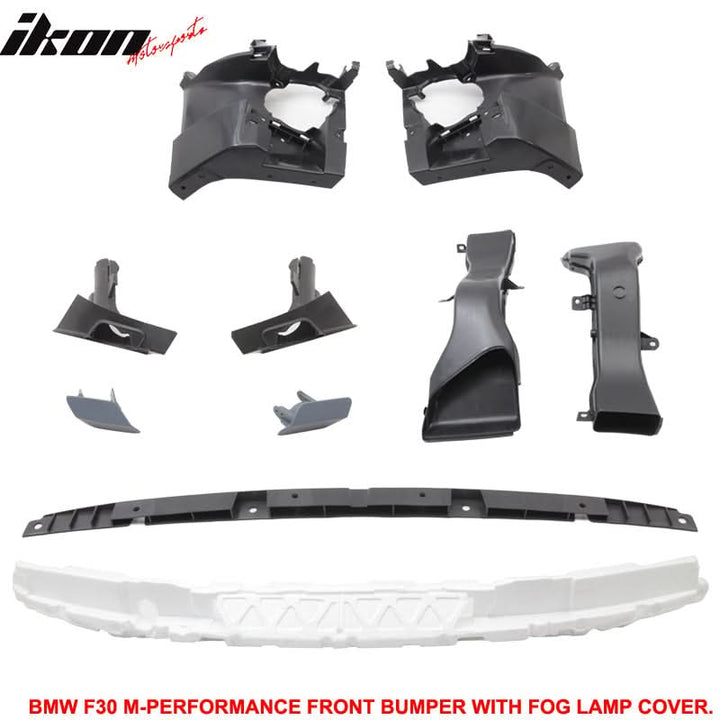 Fits 12-18 F30 M Performance Front Bumper Fog Cover PDC