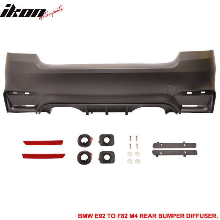 Fits 11-13 E92 E93 2Dr LCI M4 Conversion Front+Rear Bumper Kit PP